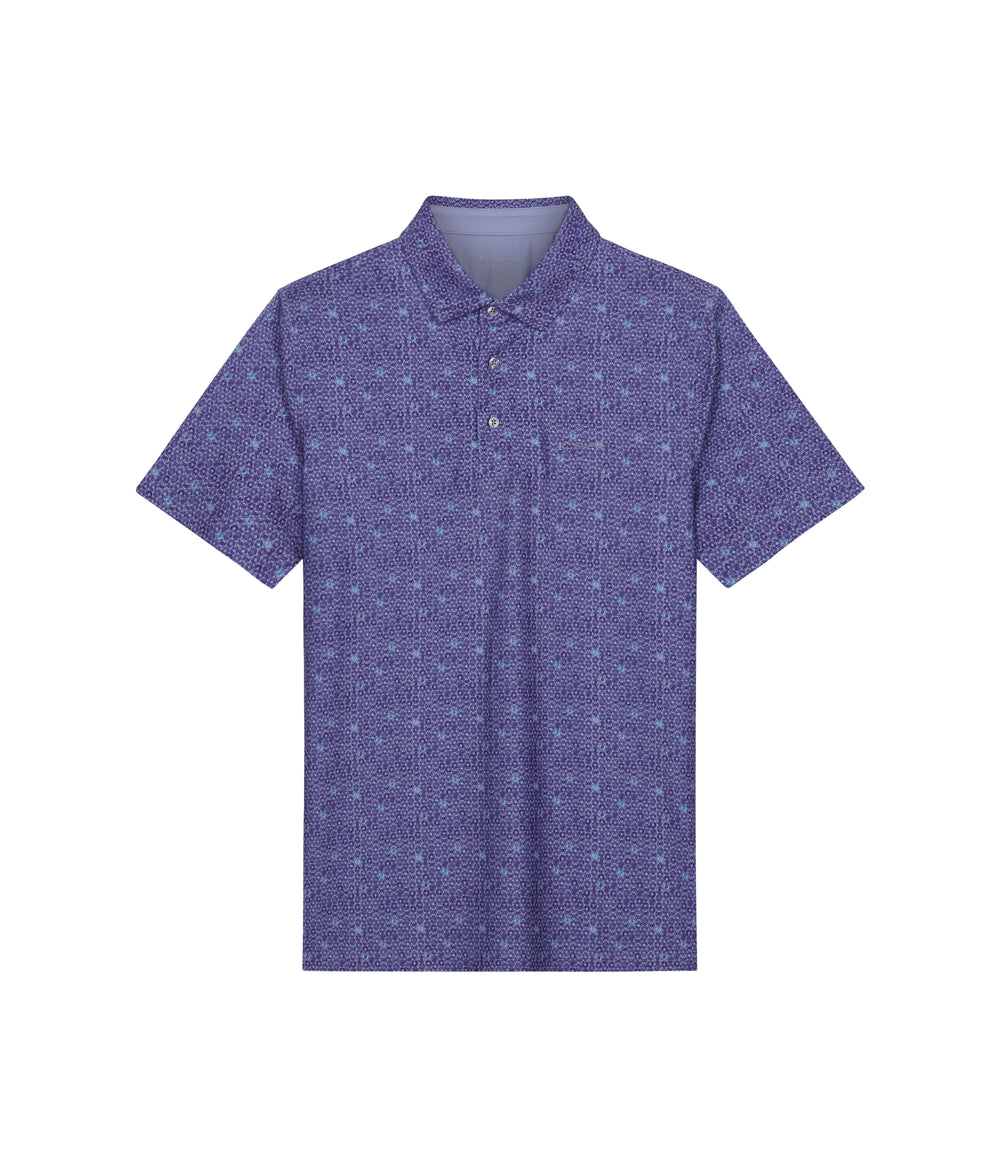 Polos Ben Sherman Broken Record Tech Jersey Sports Fit Violette | WAH-64249519